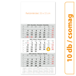 SP1, 12 lapos speditőr naptár - Üres, nyomtatható fejrésszel, 10db/csomag